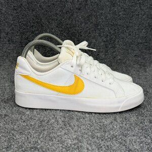 Nike Court Royale‎ AC Canvas Shoes Women's 6 White Topaz Gold Athletic Sneakes